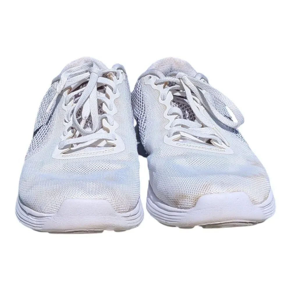 Nike Revolution 3 Women's Running Shoes White Mesh Athletic Sneakers Size 10